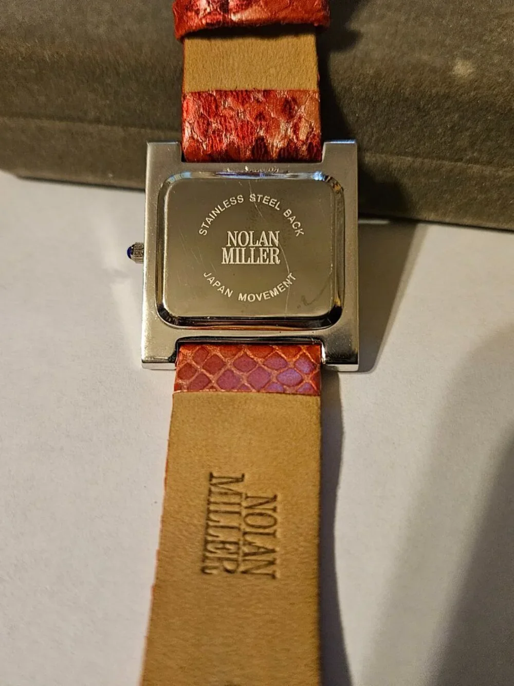 Vintage Nolan Miller Glamour Collection Ladies Rhinestone Watch w/Case New Bat